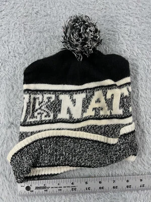 Victoria's Secret Beanie Toque 成人 均码 黑色 白色 Pom 粉色 NATION 丙烯酸 — 第 1/4 张图片