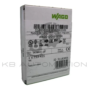 WAGO I/O System 753-455 | 51183856, 4-channel analog input; 0-20mA; single-ended - Picture 1 of 3