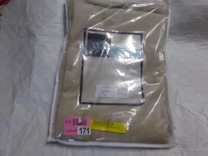 Signature Angora Beige Plush Velvet Hotel Blackout Curtain (1 Panel) NEW - Picture 1 of 3