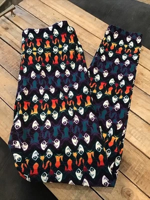 Leggings Disney Villains Maléfica Verde-Negro Raro Lularoe OS Envío Gratis Foto 1 de 4