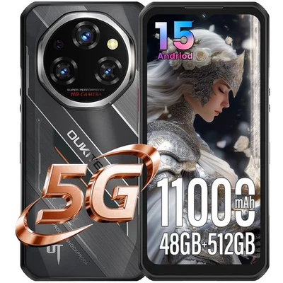 OUKITEL WP62 5G Outdoor Handy 16GB+512GB 11000mAh 6.58” Android 15 Smartphone - Bild 1 von 4