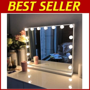 Classic Slim Frame Lighted Makeup Mirror with 3 Color Settings & Smart Touch - Picture 1 of 10