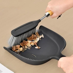 Dustpan and Brush Set Stainless Steel Handheld for Keyboard Bedroom Car - Picture 1 of 7