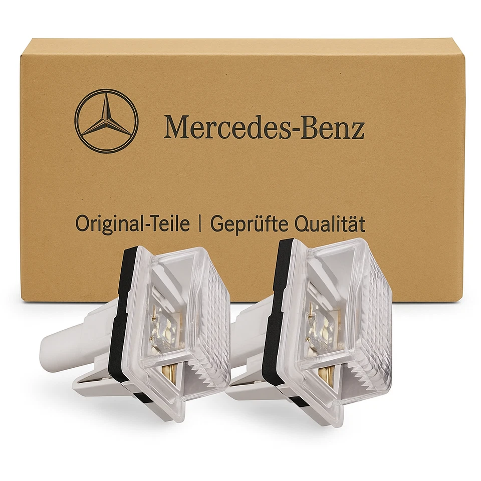 2x Mercedes Benz LED Kennzeichenbeleuchtung für W204 W212 W216 W221 W207 C207 - Bild 1 von 4
