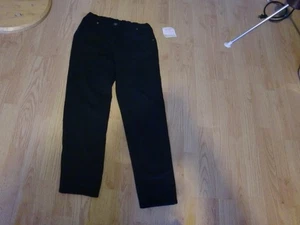 NWT HANNA ANDERSSEN Girls Black Jeans Legging Snap Zip Front Stretch Size 150/12 - Picture 1 of 2
