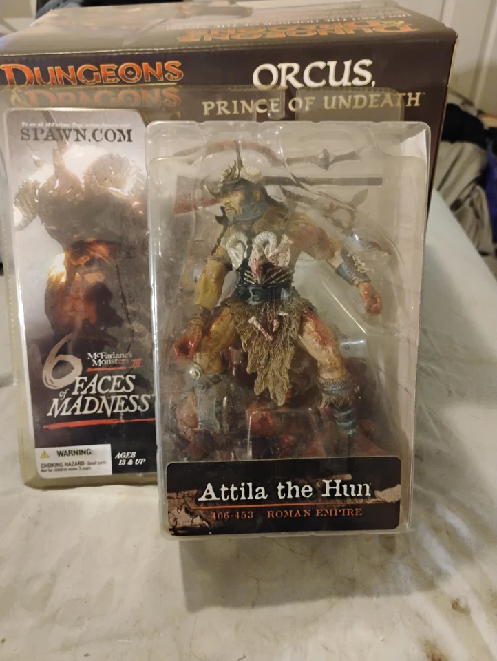 Figura de acción Mcfarlane Monsters Attila The Hun nuevo sellado Imperio Romano 2004 Foto 1 de 1