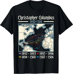 ¡NUEVO! Camiseta Italoamericana Día de Cristóbal Colón / HECHA EN EE. UU. - Imagen 1 de 3