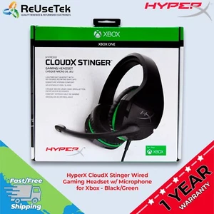 HyperX CloudX Stinger Wired Gaming Headset w/ Microphone for Xbox - Black/Green - Picture 1 of 24