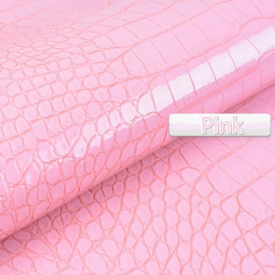 Crocodile Fabric Faux Leather Leatherette Material DIY Shoes Bag Belt Accessory - Image 1 of 4