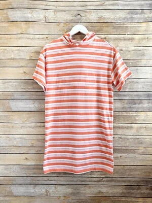 Mini vestido Abound algodão orgânico com capuz listra natação tamanho XXS NOVO SEM ETIQUETAS - Imagem 1 de 3