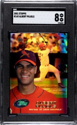 2001 Etopps Albert Pujols #143 SGC 8 - Image 1 of 2