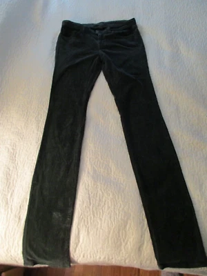 Pantalones ajustados de pana marca J verde muy oscuro ajustados pierna lápiz talla 28 34" ins. Foto 1 de 4