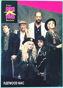 FLEETWOOD MAC ProSet SuperStars MusiCards 1991 USA 1st Ed. CARD 34Yrs! VINTAGE - Foto 1 di 2