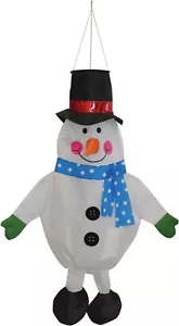 Weihnachten Schneemann Windsack Dekoration für Teleskop Fahnenmasten - Bild 1 von 1