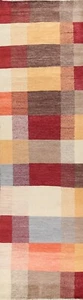 Gabbeh Kashkoli Oriental Runner Rug Modern Hand-knotted Hallway 2' 7" x 12' 5" - Picture 1 of 12