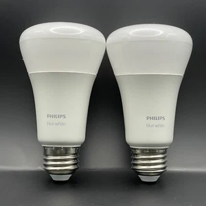 (2) Philips Hue White Smart LED Light Bulbs A19 E26 800 Lumens 10W - Picture 1 of 5