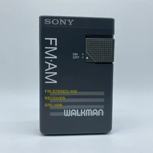 Sony Walkman SRF-19W FM / AM Radio Receiver w/ Belt Clip WORKS - Picture 1 of 7