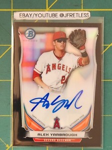 2014 Bowman Chrome Baseball BCAP-AY Alex Yarbrough Auto Black Refractor 93/99 RC
