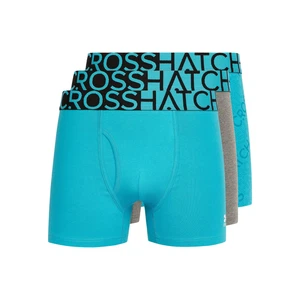 Crosshatch - Men's 'TYPAN' Boxers 3pk - Teal - Picture 1 of 7