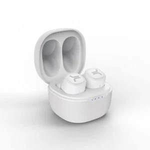 WeSC Pink White Wireless Headphones In-Ear Audio Earbuds Earphones Microphone - Picture 1 of 6