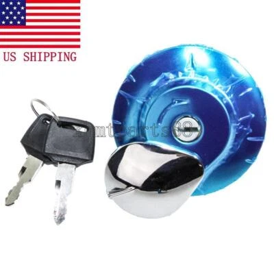 Fuel Gas Cap Cover Keys For Honda Shadow VLX 600 1988-2008 Aero 750 2004-2014 - Image 1 of 4