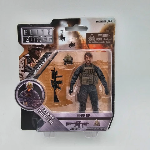 ELITE FORCE Navy Seals Night Ops Codename SHOOTER Blue Box Toys BBI NIB NEW Cover