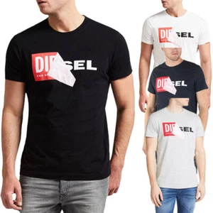DIESEL Mens T Shirt T DIEGO QA Short Sleeve Crew Neck Slim Fit Casual Cotton Tee - Picture 1 of 23