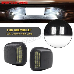 2pc For 88-00 Chevy C/K 1500 2500 3500 Bright LED License Plate Lights Tag Lamps - Picture 1 of 10