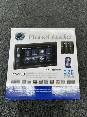 Planet Audio P9695B 2-Din 6.95" Car Monitor DVD Receiver w/Bluetooth - Image 1 of 2