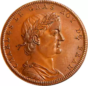 Francia 1830-48 Restrike Medalla Reyes Franceses # 28 Carlos Legras (03564) - Imagen 1 de 2