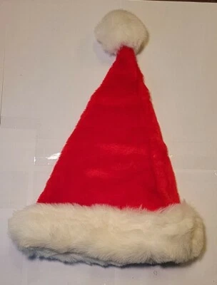 VELOUR ROJO NAVIDAD SANTA CLAUS GORRA MEDIAS ADULTO VACACIONES  Foto 1 de 2