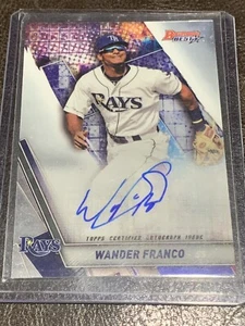 WANDER FRANCO AUTO 2019 Bowman's Best Autograph Tampa Bay Rays Rookie Card RC - Picture 1 of 2