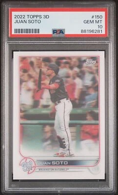 2022 TOPPS 3D JUAN SOTO #150 PSA 10 - Image 1 of 2