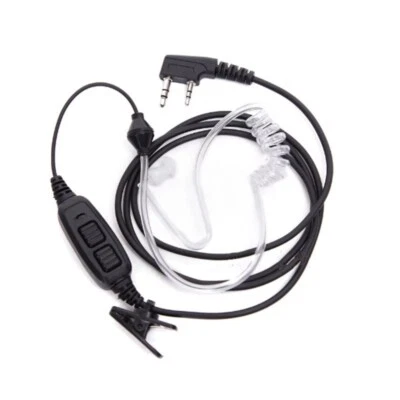 Dual PTT Air Duct Earpiece With Mic Headset for Baofeng Radio UV-82 UV-89 UV-82L - Image 1 of 4