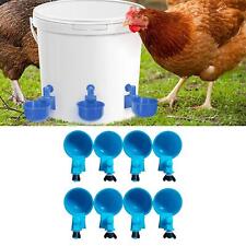 8x tasses à eau de poulet bols à boire automatiques de volaille pour caille
