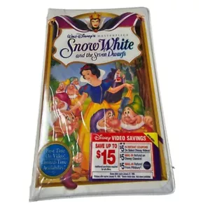 Disney Snow White and the Seven Dwarfs VHS Tape 1994 Masterpiece Collection NEW - Imagen 1 de 6