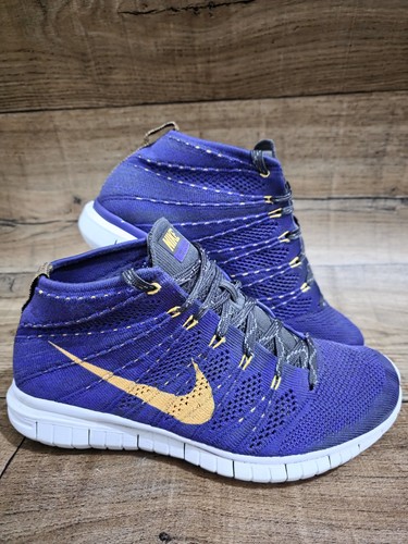 Nike Free Flyknit Chukka Hyper Grape scarpe da uomo taglia UK 7 Eur 41 (639700 500)