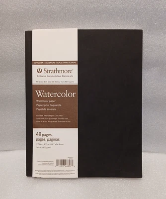 Strathmore Softcover Watercolor Art Journal 7.75" x 9.75" White 24 Sheets [B17] - Image 1 of 4