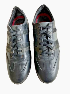 Zapatos informales de cuero con ribete negro/gris Levis para hombre talla 8 - Imagen 1 de 10
