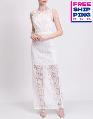 RRP €650 DIANE VON FURSTENBERG Tulle Maxi Overlay Dress US 8 / M Embroidered - Image 1 of 4