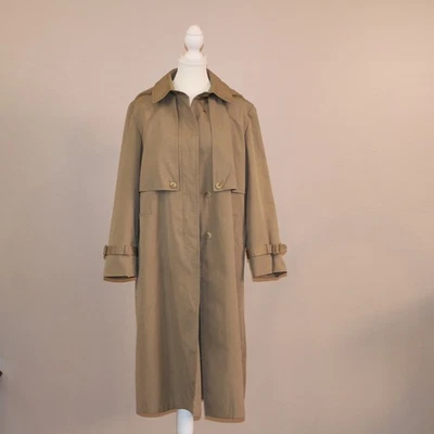 VTG Women's Forecaster of Boston Detachable Hooded Trench Coat, Long sz 11/12 - Image 1 of 4