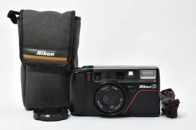 Nikon AD3 Pikaichi Point & Shoot 35mm Film Camera w/Case JAPAN [Near Mint] #2655 - Image 1 of 4