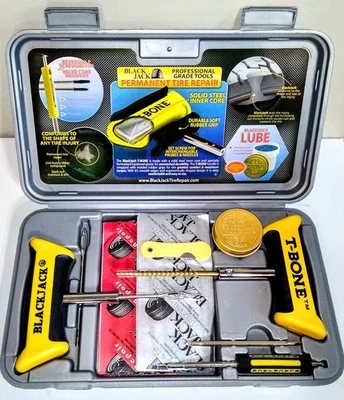 KIT DE REPARACIÓN DE NEUMÁTICOS BLACKJACK KT-335 KIT DE CAMIÓN T-BONE mango 35 enchufes BLACK JACK 335 Foto 1 de 3