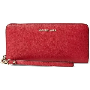 Neu mit Etikett Michael Kors Damen Leder Continental Handgelenktasche, rot-OS - Bild 1 von 4