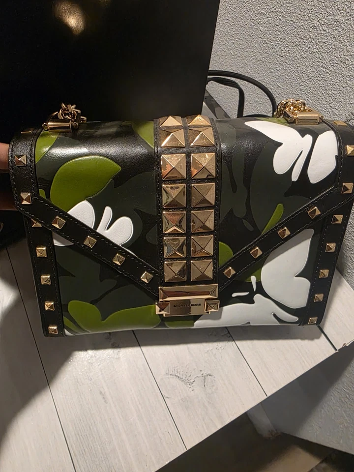 Bolso Bandolera/Hombro Convertible Michael Kors Whitney Butterfly Camuflado Nuevo con Etiquetas Foto 1 de 4