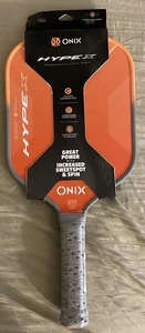 ONIX HYPE X ORANGE PERFORMANCE PICKLE BALL PADDLE CARBON FIBER POWER FRAME - Picture 1 of 2