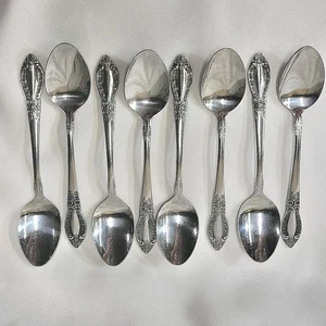8 Teaspoons 6" Oneida Northland Spring Festival Stainless Korea Flatware - Picture 1 of 6