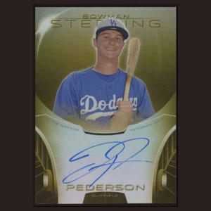 Joc Pederson Rookie Auto /50 2013 Bowman Sterling Gold Refractor Autograph SP - Picture 1 of 4