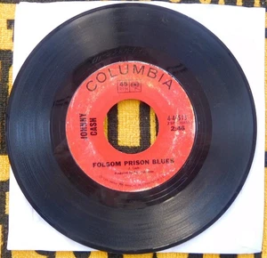 Johnny Cash 45 RPM Record-Folsom Prison Blues - Picture 1 of 2