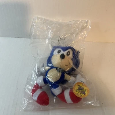 NEW Sealed Sonic Underground 8” Plush Sonic The Hedgehog Dennys 2000 SEGA Rare - Image 1 of 2